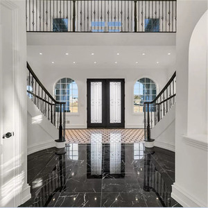 Nero Marquina Black Marble 18x18 Tile Polished Nero Marquina Black Marble 18x18 Tile Polished