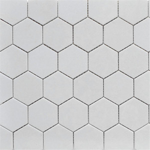 Thassos White Marble 2 inch Hexagon Mosaic Tile Polished Thassos White Marble 2 inch Hexagon Mosaic Tile Polished