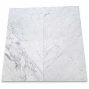Carrara White Marble 24x24 Tile Honed Carrara White Marble 24x24 Tile Honed