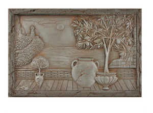 Backsplash Metal Mural Tile Handmade Plaque SUNRISE RUST 16x24 $125 EA Backsplash Metal Mural Tile Handmade Plaque SUNRISE RUST 16x24 $125 EA