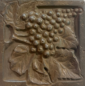 FACES OF NATURE GRAPES CAST 234-6 INSERT RUST 4X4 FACES OF NATURE GRAPES CAST 234-6 INSERT RUST 4X4