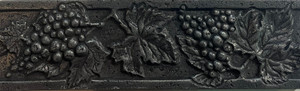 FACES OF NATURE PEWTER CAST "GRAPES" 3"X10" DECORATIVE TILES 243-3 FACES OF NATURE PEWTER CAST "GRAPES" 3"X10" DECORATIVE TILES 243-3