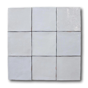 Mestizaje Zellige 5 x 5 Ceramic Tiles - White Decor Mestizaje Zellige 5 x 5 Ceramic Tiles - White Decor