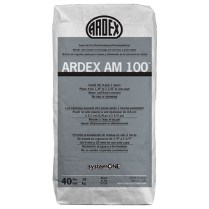 ARDEX AM 100â„¢
Pre-Tile Ramping and Smoothing Mortar ARDEX AM 100â„¢
Pre-Tile Ramping and Smoothing Mortar