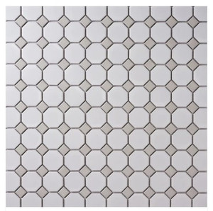 Alameda Octagon With Gray Dot Mosaic 12x12 Alameda Octagon With Gray Dot Mosaic 12x12