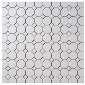 Alameda Octagon With White Dot Mosaic 12x12 Alameda Octagon With White Dot Mosaic 12x12