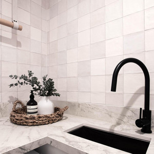 Mestizaje Zellige White Matte 5"x5" Mestizaje Zellige White Matte 5"x5"