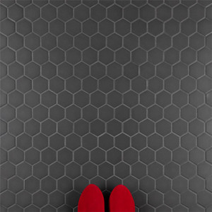 Alameda Black Unglazed 2" Hexagon Mosaics *Now In Stock! Alameda Black Unglazed 2" Hexagon Mosaics *Now In Stock!