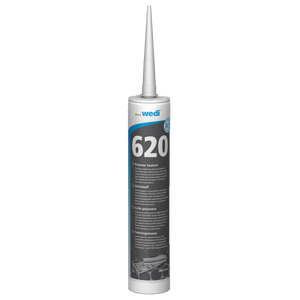 Wedi Sealant 620 Cartridge 1.5 linear feet of 2 in. overlap; or flashing up wall per ounce 10.5 oz. 12/case (full cases only) US5000088 Wedi Sealant 620 Cartridge 1.5 linear feet of 2 in. overlap; or flashing up wall per ounce 10.5 oz. 12/case (full cases only) US5000088