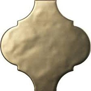 Arabesque Satin Gold Matte 5.7"x5.7" Ceramic Wall Tiles Arabesque Satin Gold Matte 5.7"x5.7" Ceramic Wall Tiles