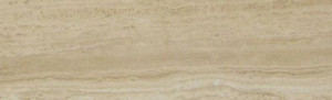 Ivory Honed & Filled Vein Cut 6"x24" Travertine Tiles