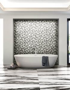 B&W Marble Fall Matte 24x48 B&W Marble Fall Matte 24x48