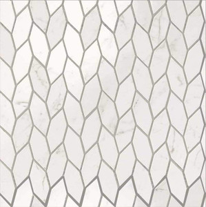 Marvel Stone Carrara Pure Twist Mosaics Lapp/Matte Mix Marvel Stone Carrara Pure Twist Mosaics Lapp/Matte Mix