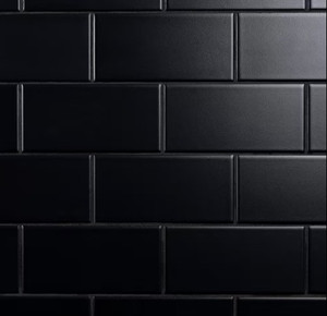 Metro Subway Negro Matte 3x6 Metro Subway Negro Matte 3x6