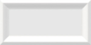 CC Textures Reverse Beveled White Ice Matte 3"x6" U281MON-36 CC Textures Reverse Beveled White Ice Matte 3"x6" U281MON-36