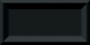 CC Textures Reverse Beveled Black Matte 3"x6" U259MON-36 CC Textures Reverse Beveled Black Matte 3"x6" U259MON-36