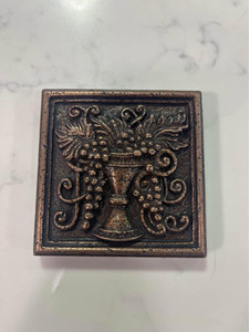 Grape Medallion 4”x4” Resin Copper Tiles $9.99 EA Last Price Grape Medallion 4”x4” Resin Copper Tiles $9.99 EA Last Price