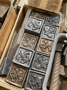 Fluer de Lis 3x3 Cast Deco Tile - $9.99 EACH! Made in Turkey Fluer de Lis 3x3 Cast Deco Tile - $9.99 EACH! Made in Turkey