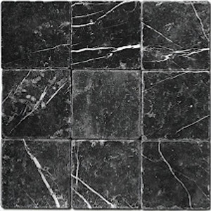6008T Marquina Dark Tumbled 4x4 $12.99 Sq. Ft. Last Price (38 Sq. Ft. Left)