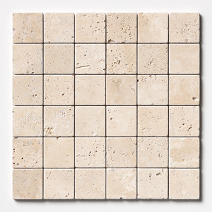 Classic Travertine Tumbled 2x2 Mosaics Classic Travertine Tumbled 2x2 Mosaics