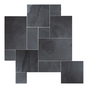 Indian Black Slate Versailles (8×8, 8×16, 16×16, 16×24) Indian Black Slate Versailles (8×8, 8×16, 16×16, 16×24)
