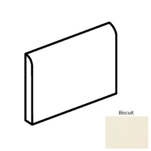 Biscuit 3x6 Gloss 6" Side Bullnose