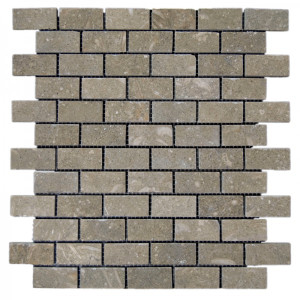 Verde Rustico Honed 1x2 Mosaic 12x12 Mesh Limestone Mosaic Verde Rustico Honed 1x2 Mosaic 12x12 Mesh Limestone Mosaic