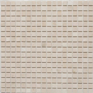 Crema Marfil Tumbled 5/8x5/8 Marble Mosaic 12x12 Mesh Crema Marfil Tumbled 5/8x5/8 Marble Mosaic 12x12 Mesh