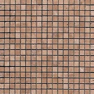 Noce Travertine Tumbled 5/8x5/8 Travertine Mosaic 12x12 Mesh Noce Travertine Tumbled 5/8x5/8 Travertine Mosaic 12x12 Mesh