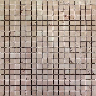 Yingzi Pink Tumbled 5/8x8/8 Mosaic Tile