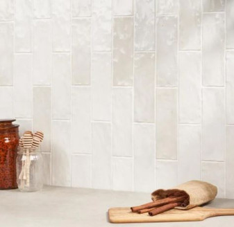 Trinity White Gloss 2.6x7.9 Ceramic Wall Tiles
