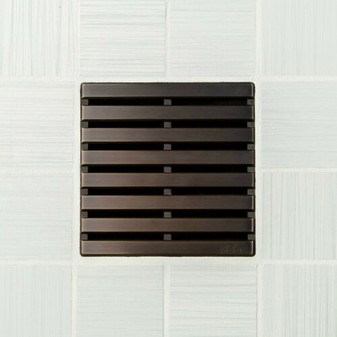 USG Durock Shower System- 5" Parallel Oil Rubbed Bronze Shower Drain Kit