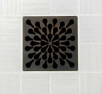 USG Durock Shower System- 5" Splash Oil Rubbed Bronze Shower Drain Kit