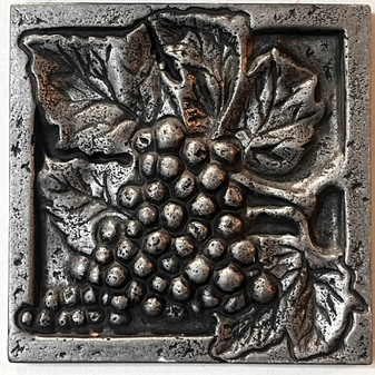 FACES OF NATURE CAST INSERT PEWTER CAST TREE VASE 4"X4" TILES