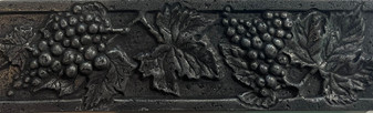 FACES OF NATURE PEWTER CAST "GRAPES" 3"X10" DECORATIVE TILES 243-3