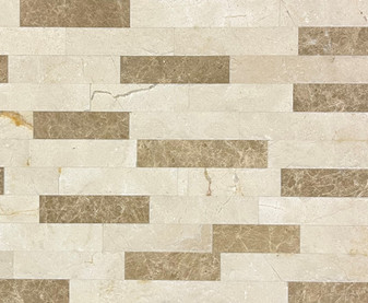 Stones plus Emperador Fused Bricks Honed 18x18