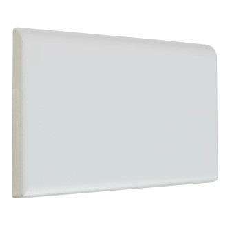 Ice White Matte 3x6 6" SBN Bullnose Finished on 6" Side