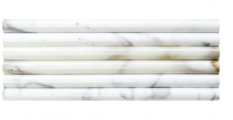 Calacatta Polished Pencil Liner 3/4"x12"