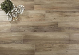 Eco Timber Rosso 8"x48" Porcelain Tiles