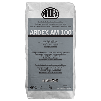 ARDEX AM 100™
Pre-Tile Ramping and Smoothing Mortar