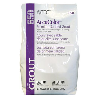 TEC® AccuColor® Bright White #910 Premium Sanded Grout 650 - 9.75 lbs.
