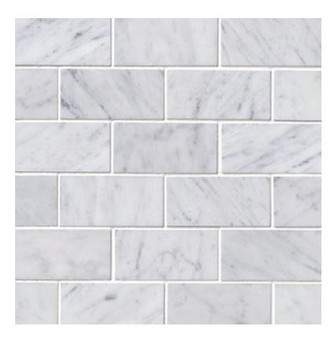 Carrara Honed 3x6 Marble Tiles