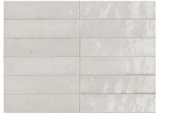 Clay Collection Bianco 2 3/8"x 9 7/16" Gloss Tiles