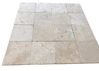 Rustic Ivory Cobbled 8"x8"x5/8"