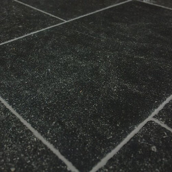 Belgium Black Limestone Hand Cut 12x24's 3/4" Thick