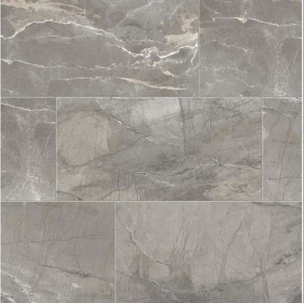 Absolute 12 in. x 24 in. Matte Porcelain Tile - Dark Grey