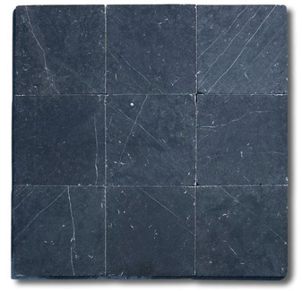 Nero Marquina Tumbled 12"x12" Marble Tiles