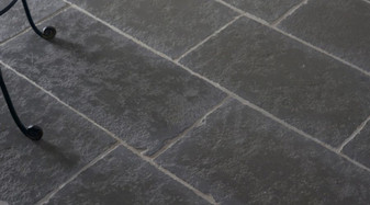 Belgium Black Limestone Antique Brushed Handcut 12"x24"