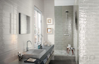 Manhattan Grey 4x12 Gloss Porcelain Tiles