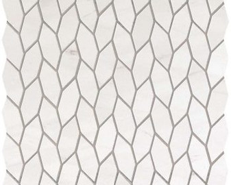 Marvel Stone Bianco Dolomite Twist Mosaics Lapp/Matte Mix